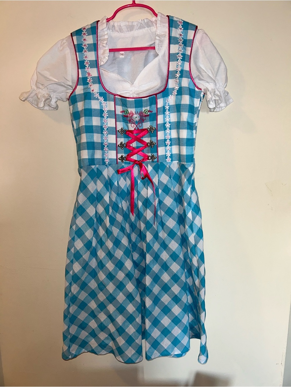 NWOT Kiddy Tracht German Girls Dress EUR 140 - US 10 Bavarian Dirndl Oktoberfest